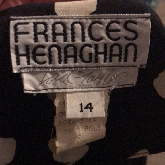 Vintage Frances Henaghan Lord& Taylor Classic Polka Dot Wrap Dress - Picture 6 of 9